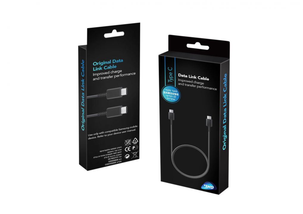 כבל טעינה SAMSUNG TYPE-C TO TYPE-C