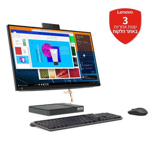 IP AIO 5 24IOB6 i5-11400T 8GB 256SSD + 1Tb 23.8" FHD Touch Win10 GRAPHITE GRAY 3Y
