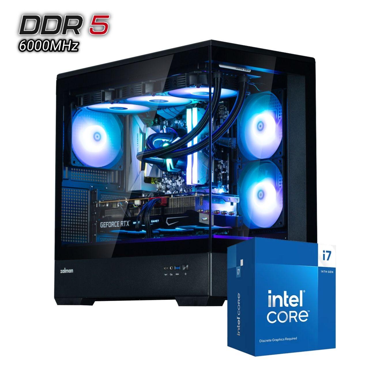 מחשב נייח גיימינג INTEL I7-14700, 32GB, 2TB, RTX 5060 8GB