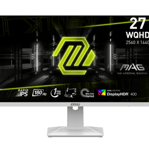 מסך מחשב לבן גיימינג MSI MAG 274QRFW 2K