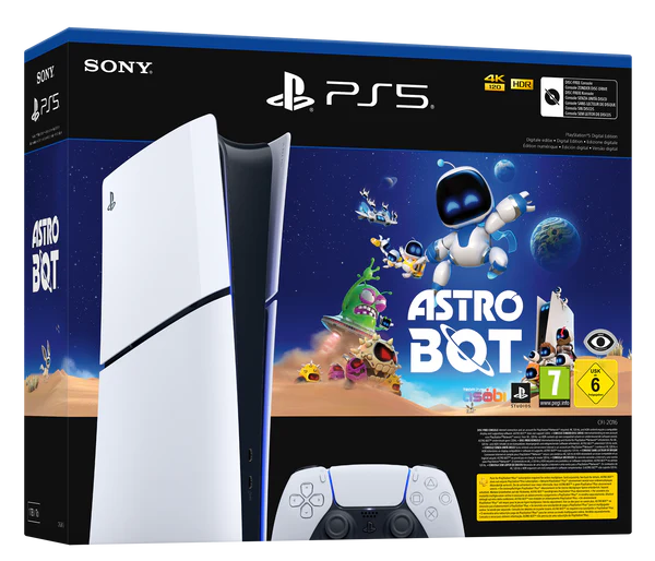 מארז מיוחד- PS5 SLIM Digital+ שובר למשחק ASTRO BOT
