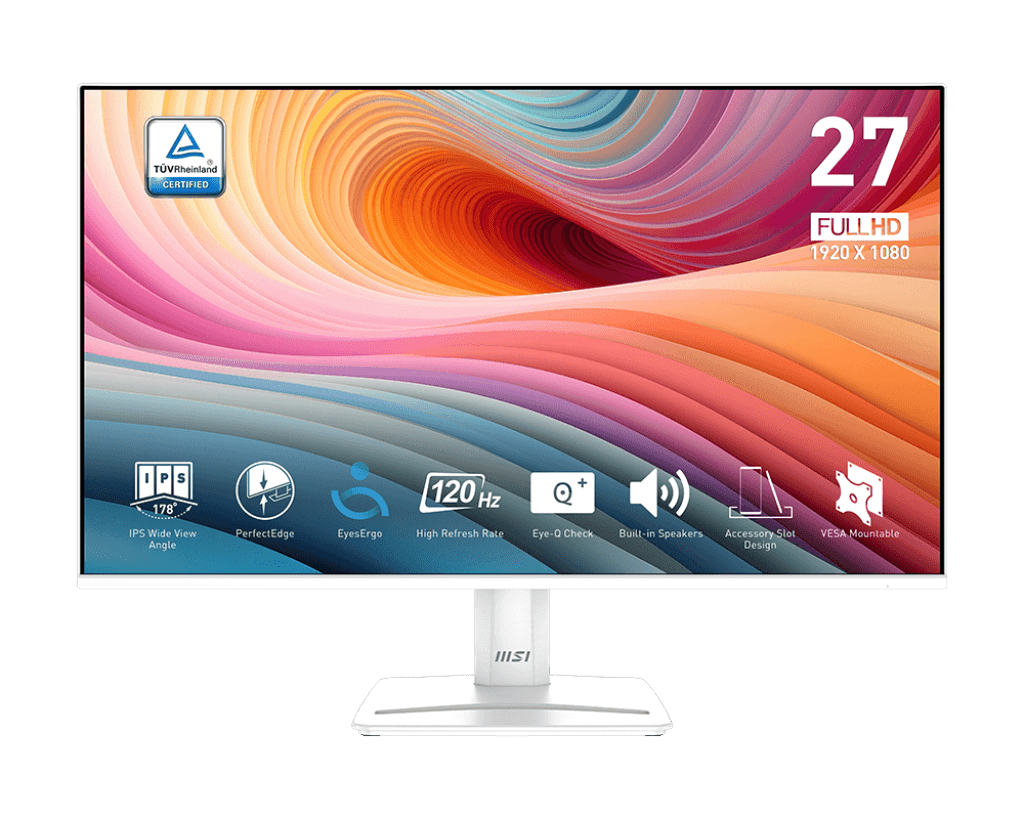 מסך מחשב לבן- MSI PRO MP275W E2