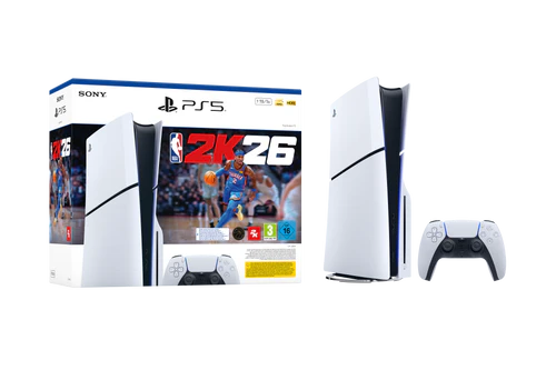 ⁦קונסולה+שובר משחק PS 5 BLURAY+NBA 2K26 BUNDLE⁩ – תמונה ⁦2⁩