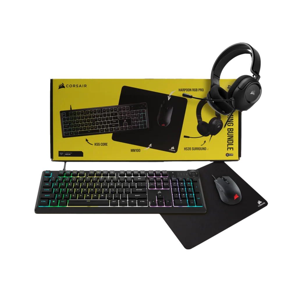 מארז גיימינג CORSAIR 4 In 1 Gaming Bundle