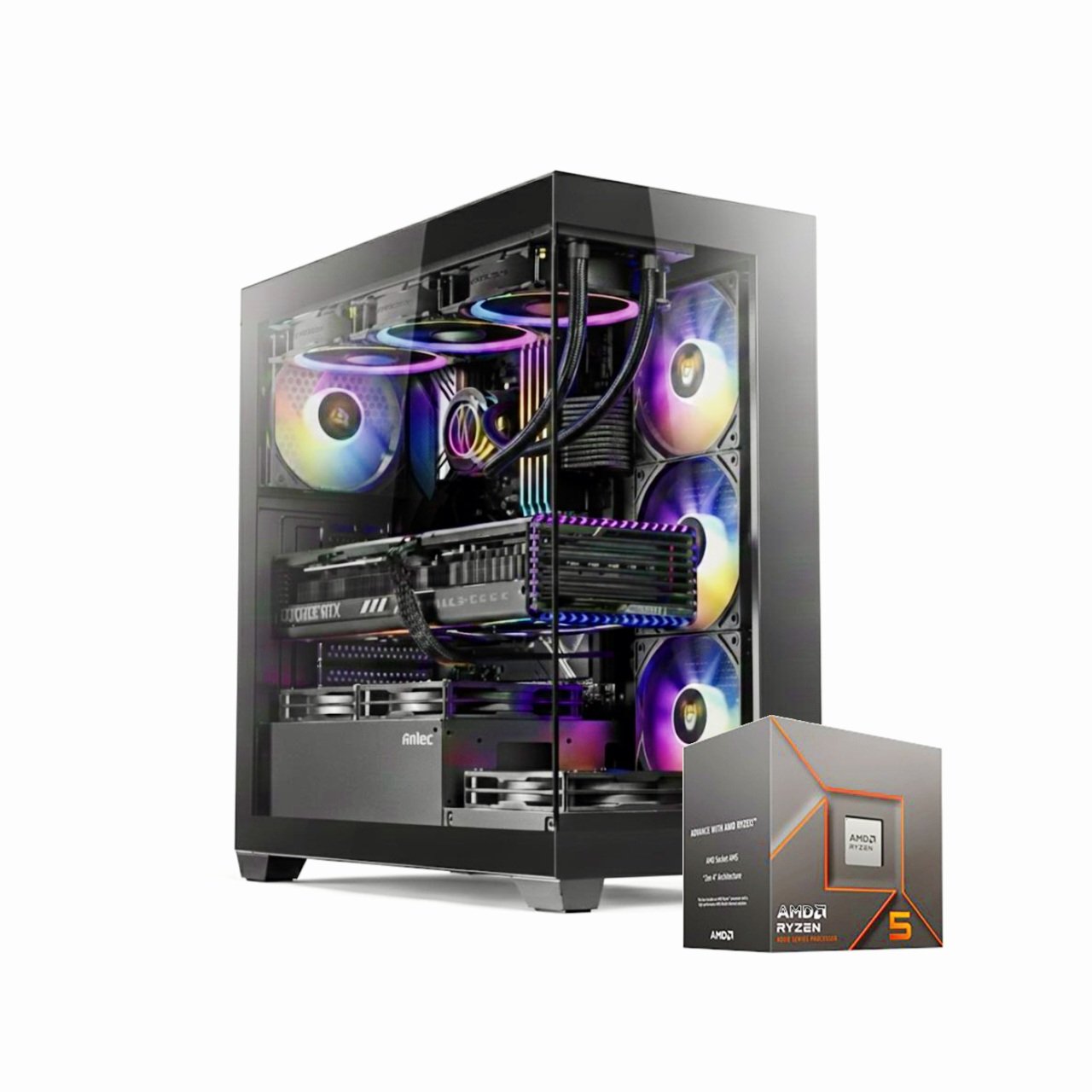 מחשב גיימינג AMD Ryzen 5 8400F, 16GB, 1TB, RTX 3050 6GB