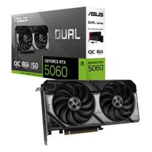 כרטיס מסך ASUS Dual GeForce RTX 5060 8GB GDDR7 OC Edition