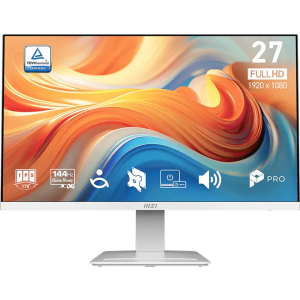 מסך מחשב לבן לגיימינג 27" MSI PRO MP273W E14A